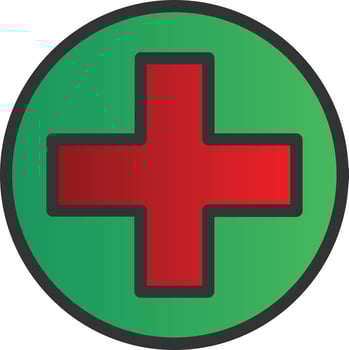 Plus Circle Vector Icon Design