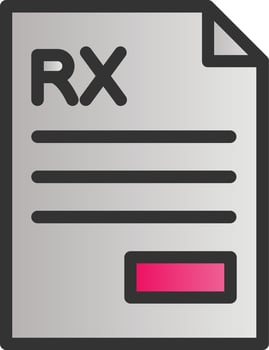 Prescription Vector Icon Design