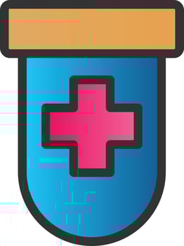 Prescription Bottle Alt Vector Icon Design