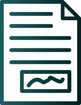 File Signature Vector Icon Design