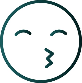 Kiss Beam Vector Icon Design