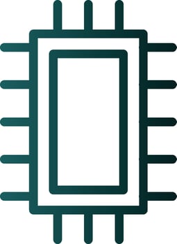 Microchip Vector Icon Design