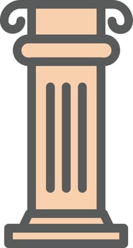 Columns Vector Icon Design