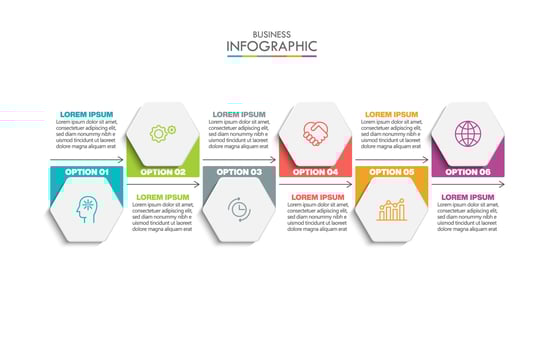 Presentation business infographic template vector