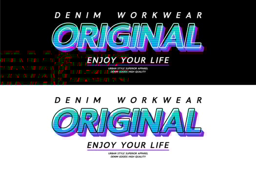 Original typography design printed for t-shirts vector