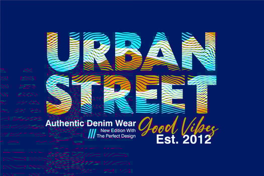 Urban Street typography design printed for t-shirts vector