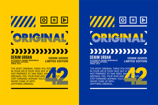Typography Original for t shirts design vector