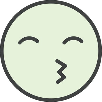 Kiss Beam Vector Icon Design