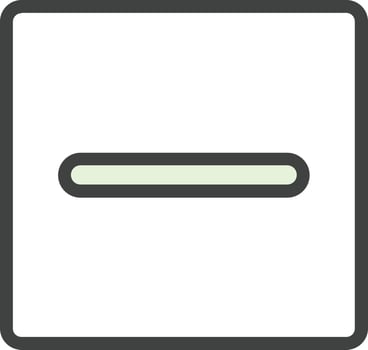 Minus Square Vector Icon Design
