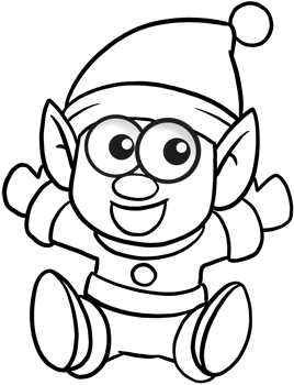 christmas cartoon characters element coloring png