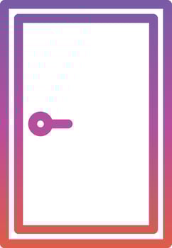 Door Closed Vector Icon Design