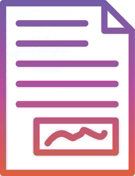 File Signature Vector Icon Design
