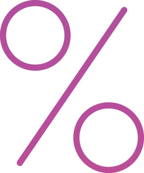 Percent Vector Icon Design