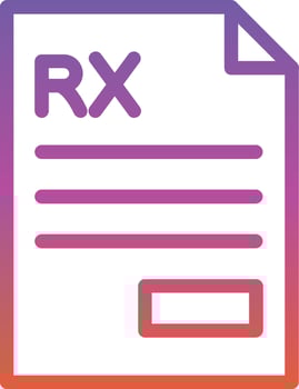 Prescription Vector Icon Design