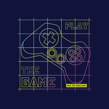 Gammer illustration typography. perfect for t shirt design vector