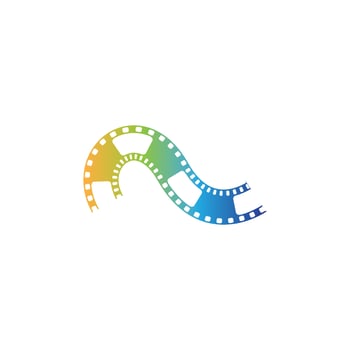 Filmstrip vector icon illustration
