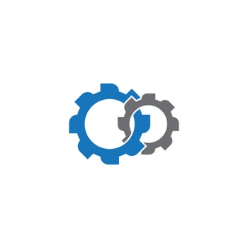 Gear symbol vector icon illustration