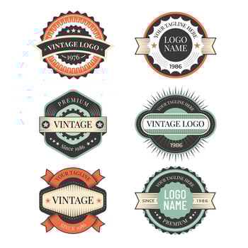 Vintage Logo Badge Collection vector