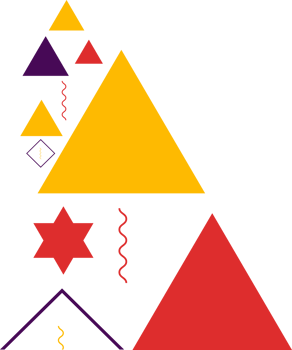 abstract geometric design ornament png