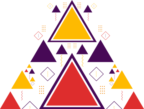 abstract geometric design ornament png