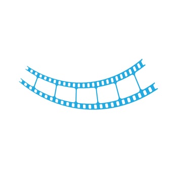 Filmstrip vector icon illustration