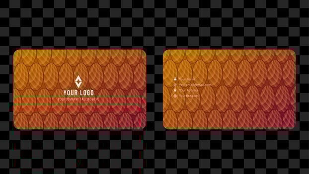 Brown Pattern Name Card and Business Card Template Design Abstract Background EPS 10 Vector