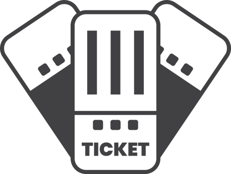 ticket illustration in minimal style png