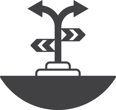 junction sign illustration in minimal style png