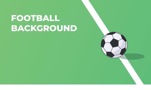 Cartoon soccer ball design on green grass isolated with white background vector