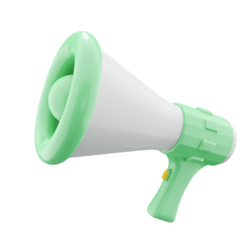 Megaphone 3D Cute Business png