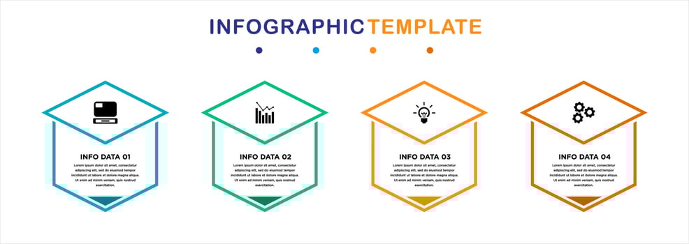 Professional steps infographic vector