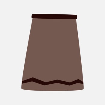 cute skirt clipart illustration. casual clothes icon design resource for poster and banner. vector