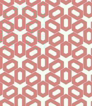 Geometric Hexagonal Seamless Pattern vector