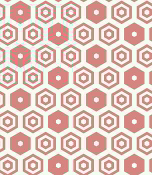 Geometric Hexagonal Seamless Pattern vector
