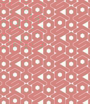 Geometric Hexagonal Seamless Pattern vector