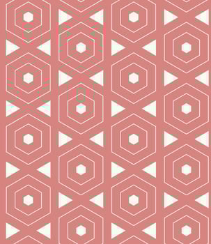 Geometric Hexagonal Seamless Pattern vector