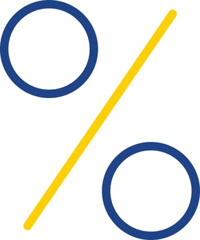 Percent Vector Icon Design