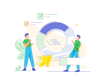 processing and analysis. Modern vector illustration,Business charts and diagrams