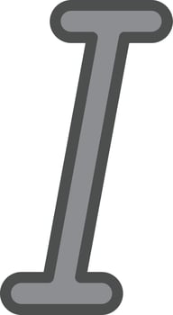 Italic Vector Icon Design