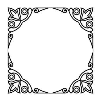 Classic frame ornament vector design