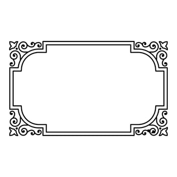 Classic frame ornament vector design