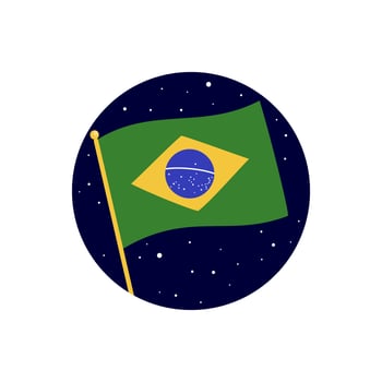 Brazil country flag vector design