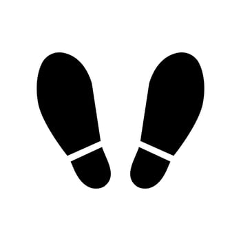 Shoe print vector design