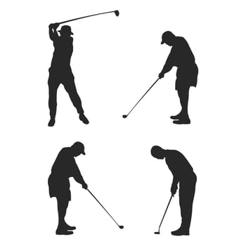 Golf silhouette vector design