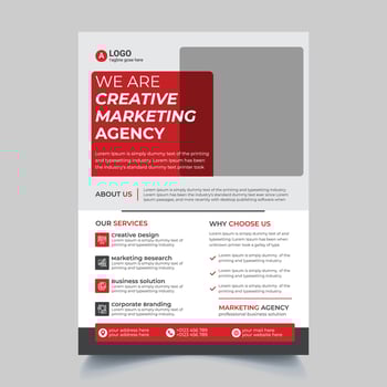 corporate flyer design template vector