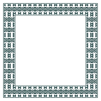 Vintage ornamental vector frame. Vector illustration template for design