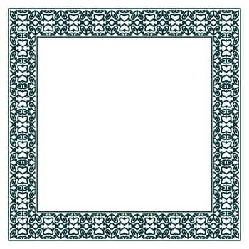Vintage ornamental vector frame. Vector illustration template for design