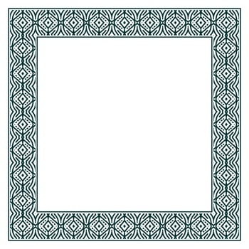 Vintage ornamental vector frame. Vector illustration template for design