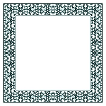 Vintage ornamental vector frame. Vector illustration template for design