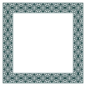 Vintage ornamental vector frame. Vector illustration template for design